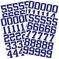 102 Pcs Sports Helmet Numbers Sticker 1.25 Inch Vinyl Helmet Numbers Decals Self Adhesive Hockey Helmet Stickers for Baseball, Hockey, Football, Lacrosse, Batting