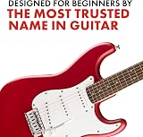 Fender Squier Debut Stratocaster Laurel Fingerboard White Pickguard Dakota Red view 4