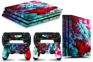 GIZMOZ N GADGETZ PS4 PRO Console Colour Explosion Skin Decal Vinal Sticker + 2 Controller Skins Set