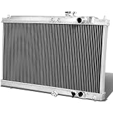 DNA Motoring RA-AI94-MT-2 2-Row Full Aluminum Radiator, 1 Pack,Metallic