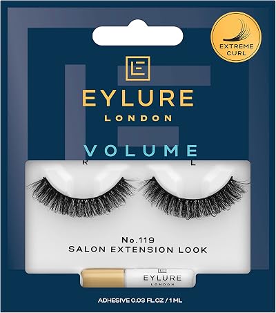 Eylure Volume & Curl No.119 False Lashes Unique Extreme Curl