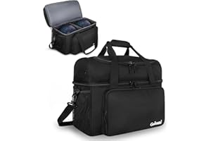 Goloni 2 Balls Bowling Bag with Ball Holder - Fits Bowling Shoes Up to Mens Size 16 and Accessories