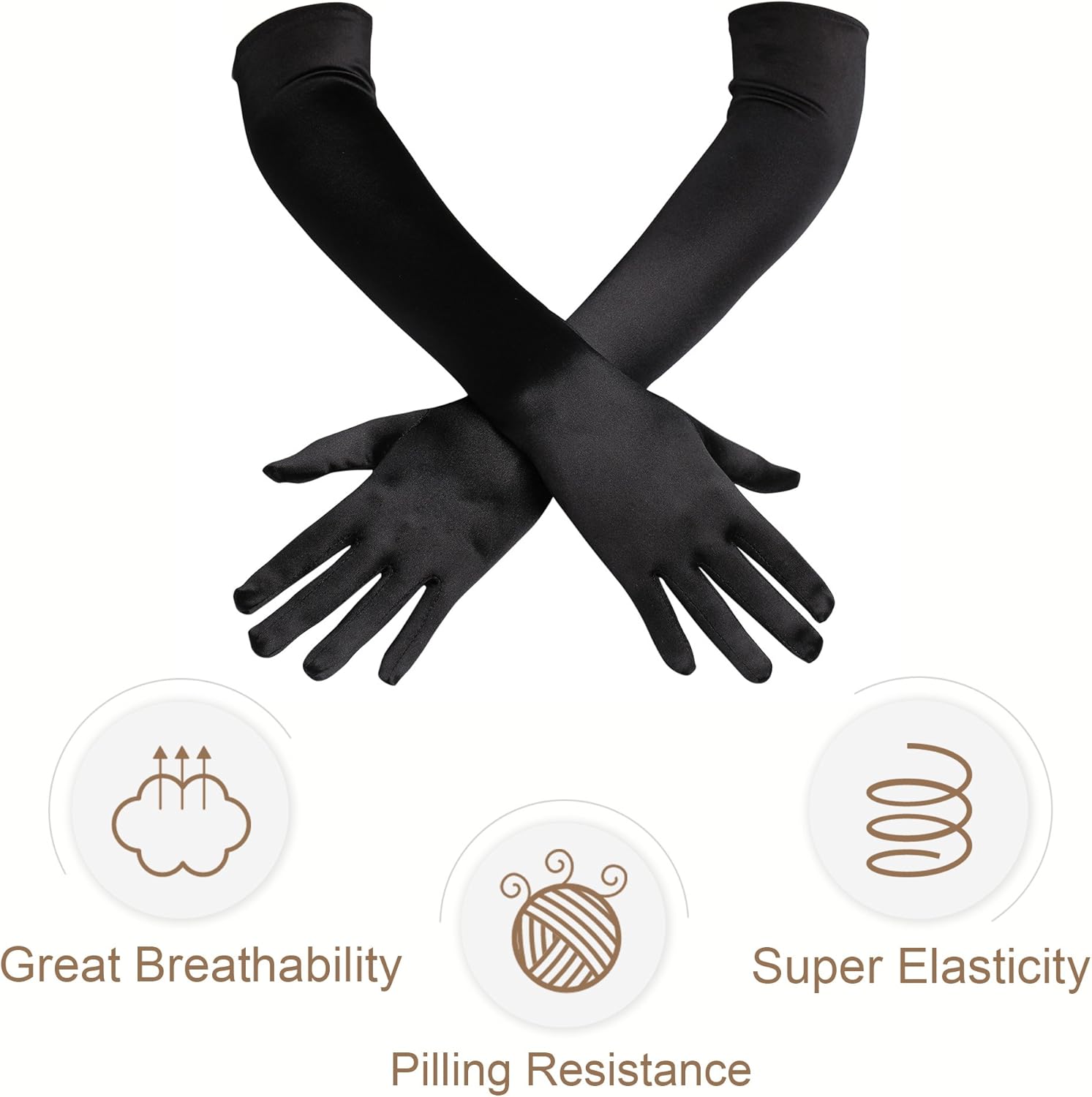 BABEYOND 1920s Flapper Gatsby Costume Accessories Set 20s Flapper Headband Pearl Necklace Gloves Cigarette Holder (Set-32): Clothing