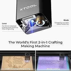 xTool M1 10W Laser Engraver with RA2, Class I Laser