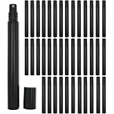 RIKWOG 40pcs Mini Spray Bottles, 5ml Plastic Refillable Empty Fine Mist Perfume Bottles Portable Sample Spray Containers for Travel Party Cosmetic Makeup Tool, Black