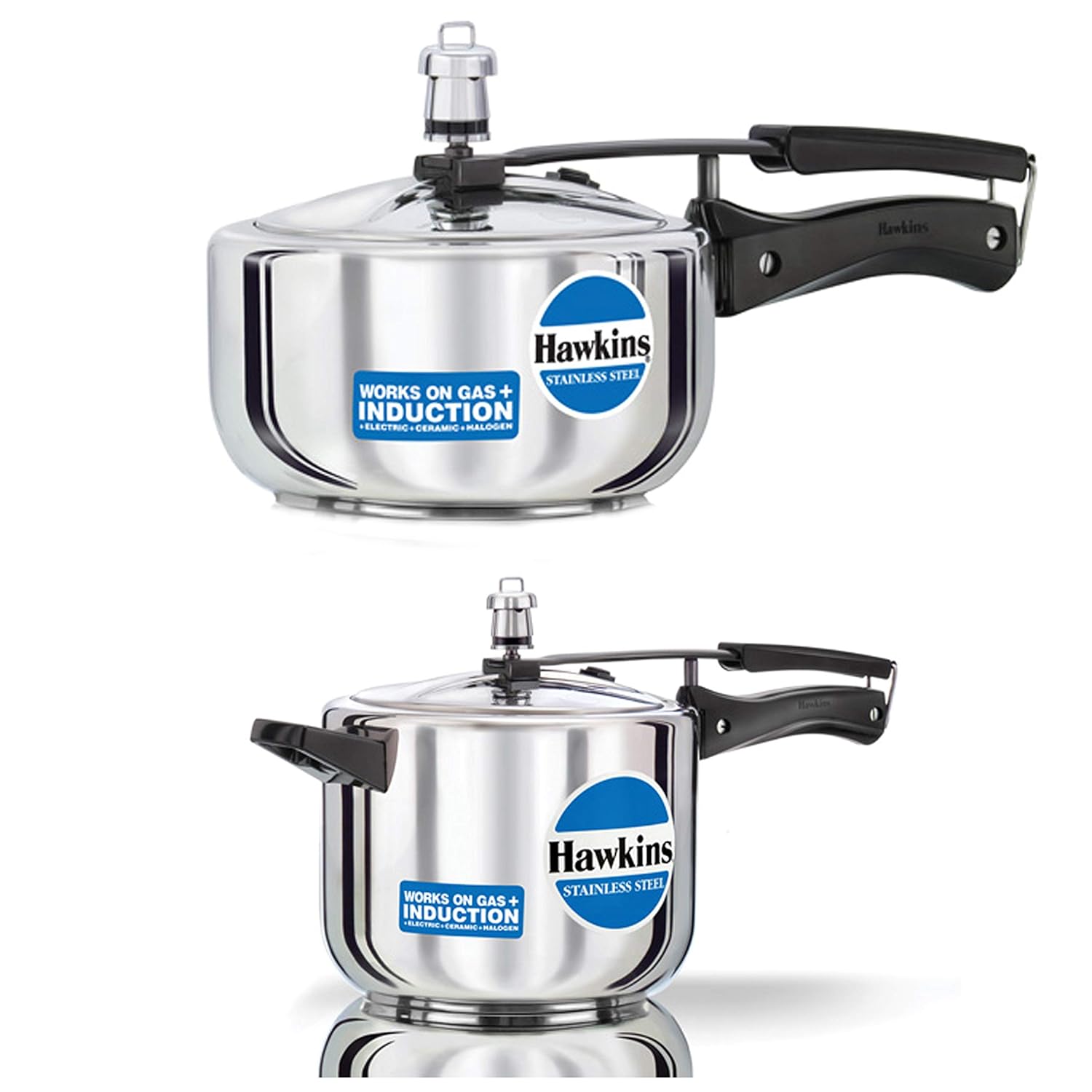 Buy Hawkins Stainless Steel 2 LTR & 5 LTR Pressure Cooker Combo