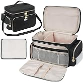 Breast Pump Bag Fit for Spectra S1 and S2, Portable Pumping Bag for Travel | Pump Carrying Case with Waterproof Mat for Pumping Accessories, Pump Storage for Work and Family Use, Easy to Wipe, Black