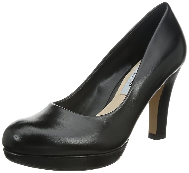 Clarks Crisp Kendra Damen Plateau Pumps
