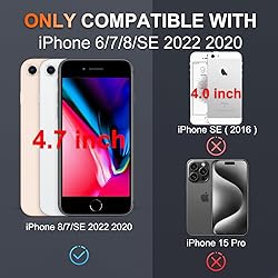 RMOCR Case for iPhone 8/7/SE 2022 2020, with Screen