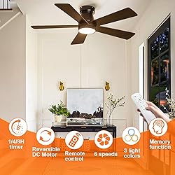 Ceiling Fans with Lights, 42 inch Low Profile