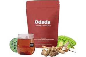 Odada Sugar Cutffee Tea - Zero Sugar, Caffeine-Free, Natural Herbal Coffee Alternative for Post-Meal Balance & Daily Wellness Routine, 24 Tea Bags
