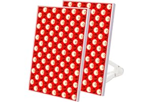 SKYLAXY Red Light Therapy Lamp, Red Light Therapy for Body, Infrared Light Therapy Panel for Face with Stand, 660nm Red and 850nm Near Infrared LED Red Light Therapy Device at Home for Face and Body (2 Pack)