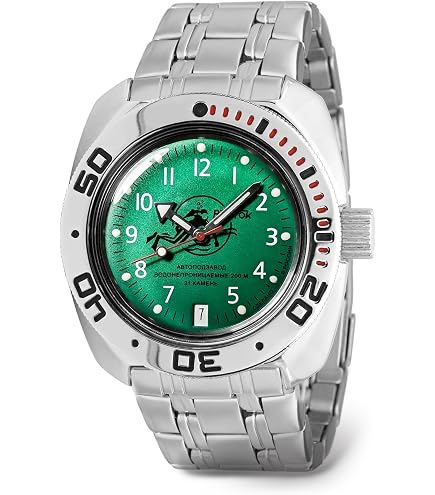 Amazon.com: VOSTOK Original Mens Watch Amphibia 90807B Classic 1st