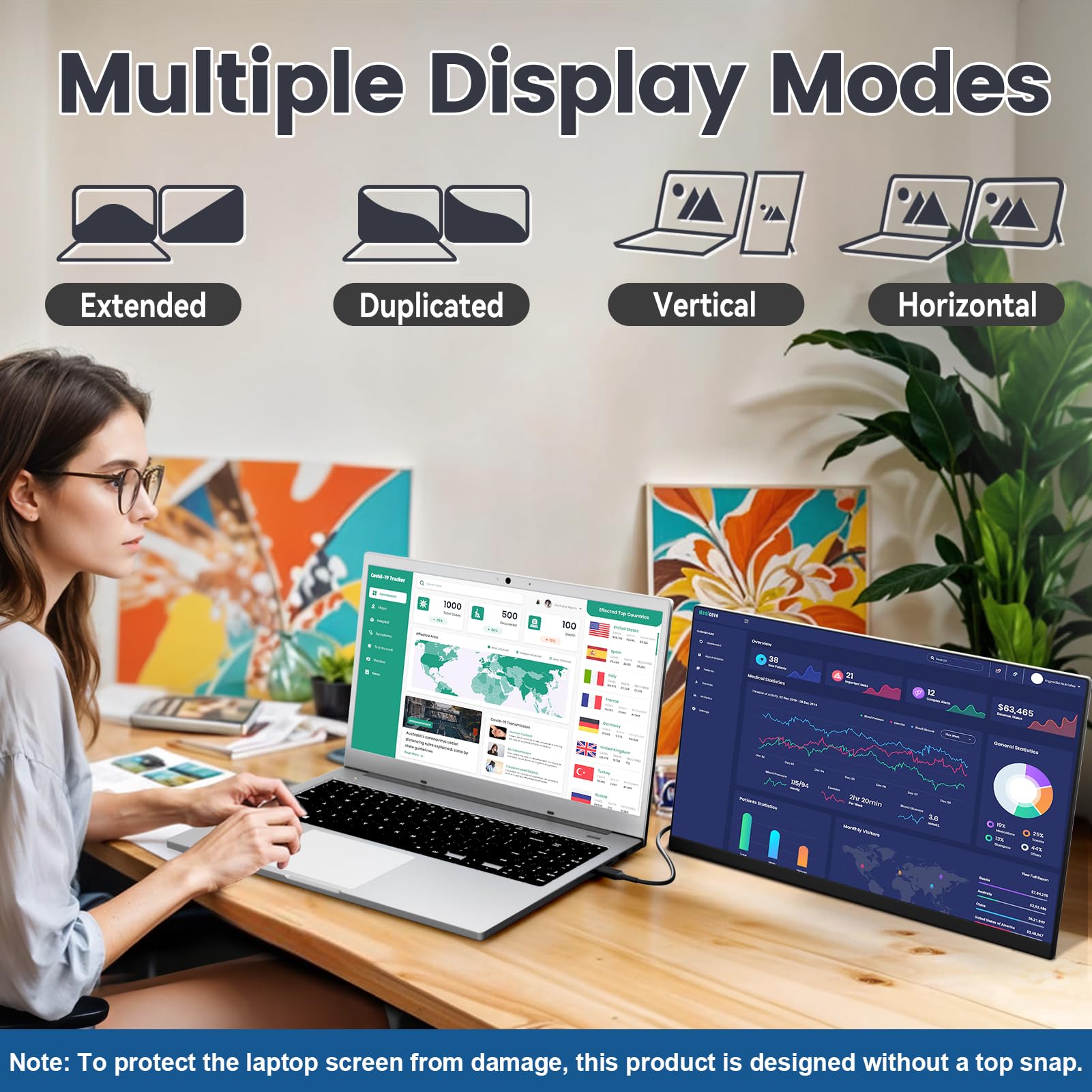 KEFEYA Laptop Screen Extender, 15.6