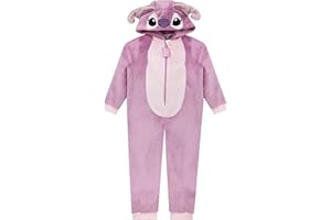 Disney Lilo & Stitch Onesie | Kids Onesie | Girls Pajamas | Stitch Onesie Kids Sleepwear | Sizes 6 to 14