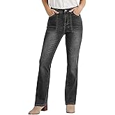 luvamia Bootcut Jeans for Women Trendy High Waisted Classic Boot Cut Stretchy Denim Pants Patch Pocket Trouser Jeans