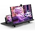 14" Screen Magnifier -3D HD Mobile Phone Magnifying Projector Screen Enlarger for Movies, Videos and Gaming – Foldable Phone Stand Holder with Screen Amplifier–Compatible with All Smartphones