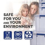 BANKERS BOX ProStore 10L Plastic Storage Boxes with Lids UK Made Clear view 8