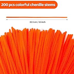 Eppingwin 200pcs Pipe Cleaners, Orange Pipe