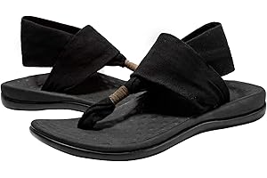 LLSOARSS Women's Plantar Fasciitis Feet Yoga Sling Sandal Arch Supports Orthotics Flip Flops Relieve Flat Feet, High Arch, Foot Pain