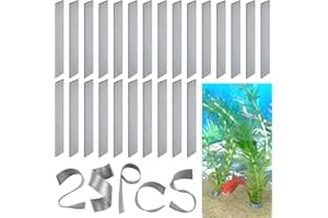 SANJHFF 25 Pcs Aquarium Plant Weights, Plant Weights for Fish Tank, Anchors for Live Plants, Stops Plants from Floating in The Aquarium.
