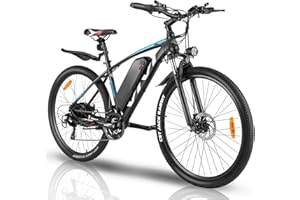 Vivi Electric Bike for Adults, 27.5" Electric Mountain Bike with Cruise Control, 500W 48V 10.4Ah Removable Battery, 20mph - Class 2 eBike, Up to 50 Miles Range, 21 Speed Adult Electric Bicycles
