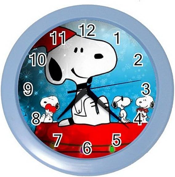 Snoopy Peanuts Wall Clock for Bedroom Amazon.co.uk Kitchen & Home