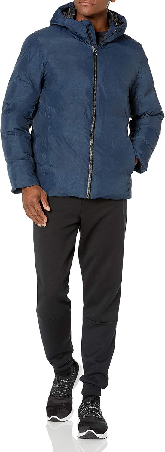  Brand - Peak Velocity Men's Heat Sealed Waterproof Puffer Jacket: Clothing