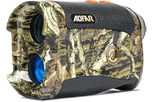 AOFAR HX-1200T Range Finder for Hunting Archery, 1200 Yards with Angle and Horizontal Distance, Shooting Wild Waterproof Coma Rangefinder, 6X 25mm, Range and Bow Mode, Free Battery Gift Package