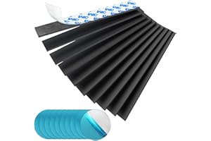 SAICOOS Magnetic Strips Tape with Adhesive Backing Magnet – Heavy Duty Magnets Strip , with 10Pcs Metal Stickers for Double Sided Self Sticky Non Metal , for Tool and Knife Strong Magnetic (10 Pcs)