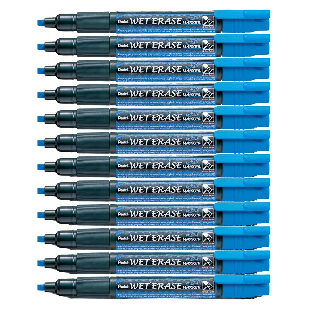 Pentel Chalk Marker - Blue (Pack of 12)