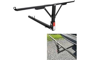 HECASA 2-in-1 Truck Bed Extender Foldable Design Extension Fits 2-inch Receiver Mount Truck Bed Extension for Ladder Rack Kay