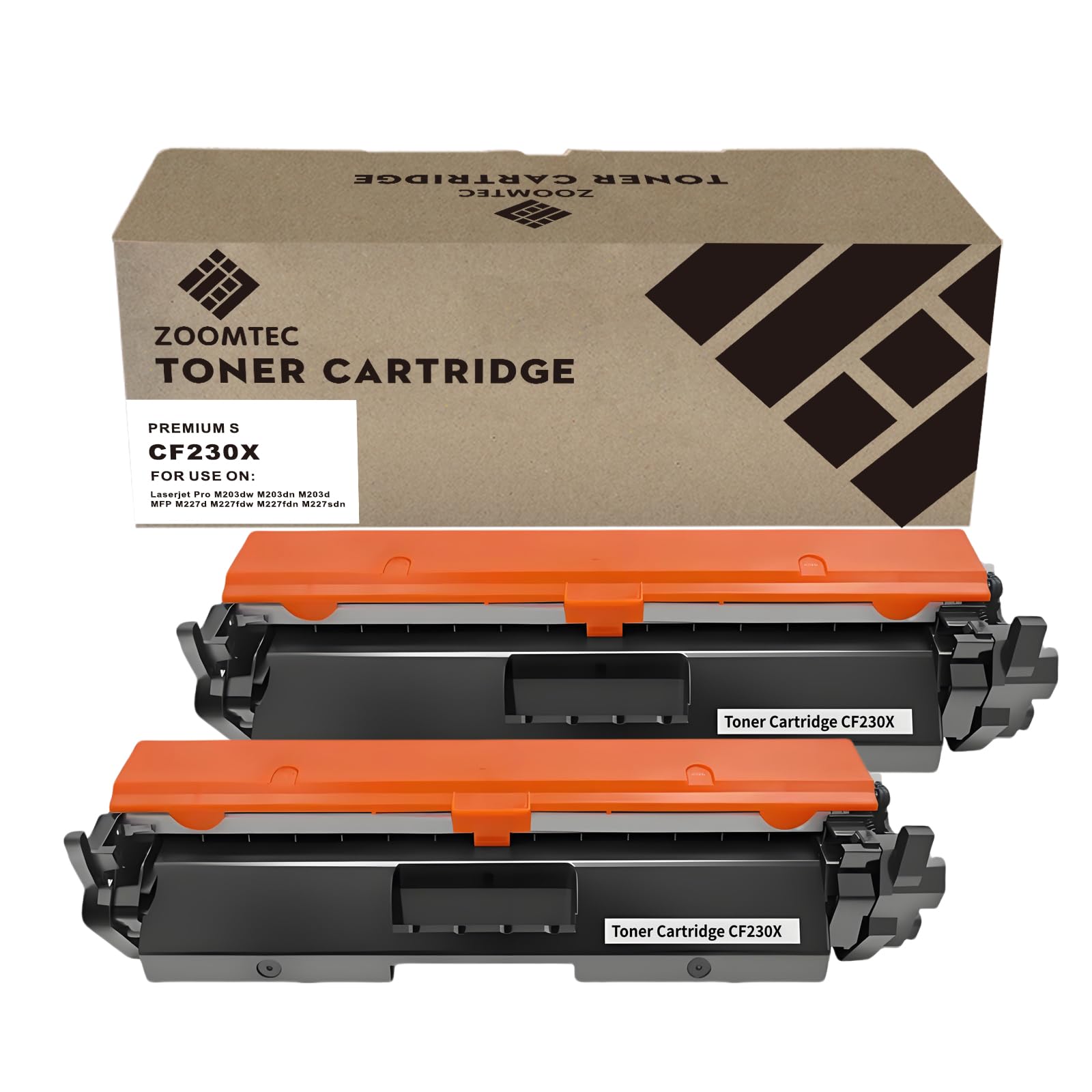 ZOOMTEC Compatible 30X CF230X Toner Cartridge Use with HP LaserJet Pro M203d, M203dw, M203dn, MFP M227sdn, MFP M227d, MFP M227fdw, MFP M227fdn Printer(Black, With Chip)