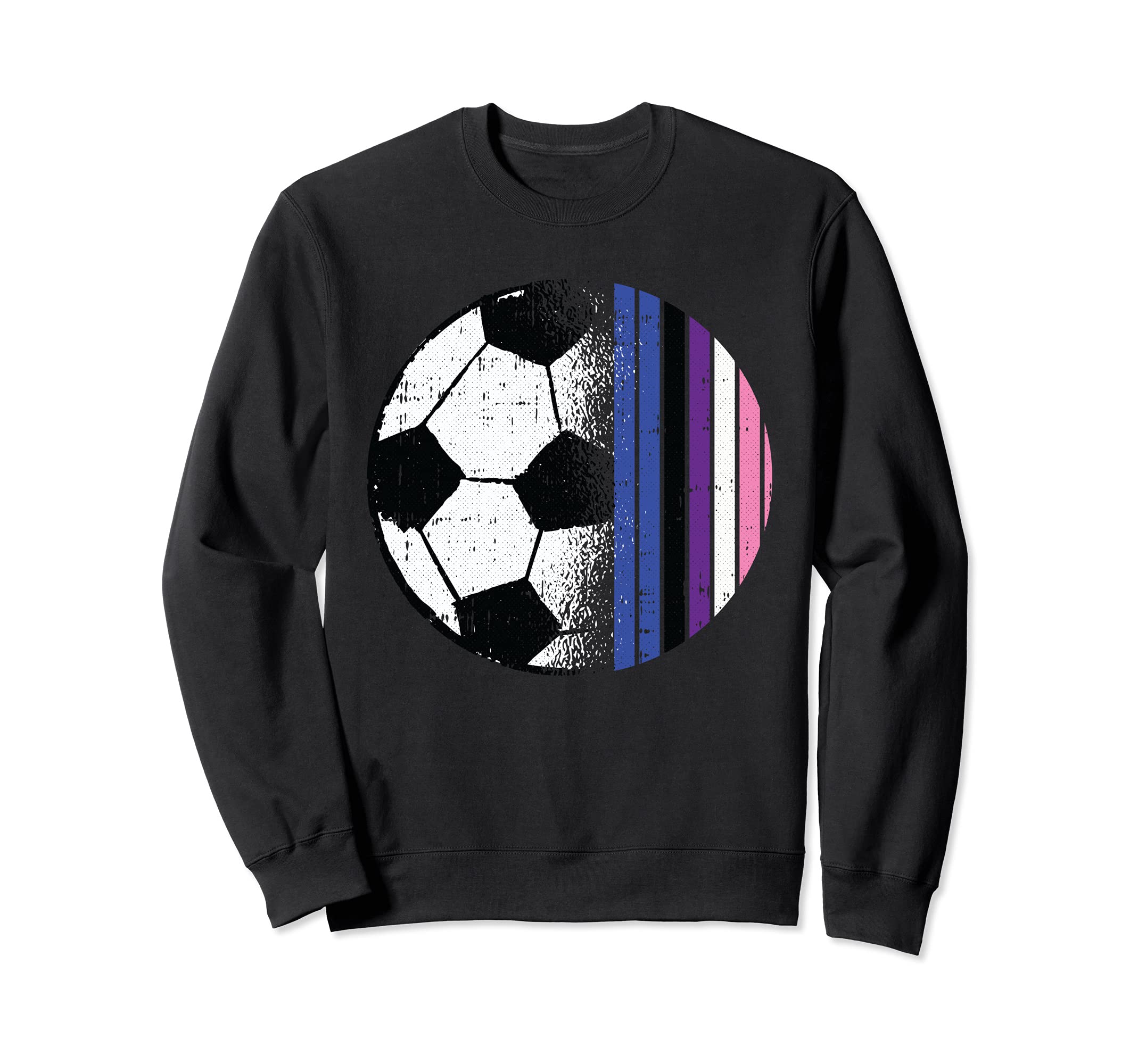 Soccer Ball LGBT-Q Genderfluid Pride Sport Fan Player Ally Sweatshirt