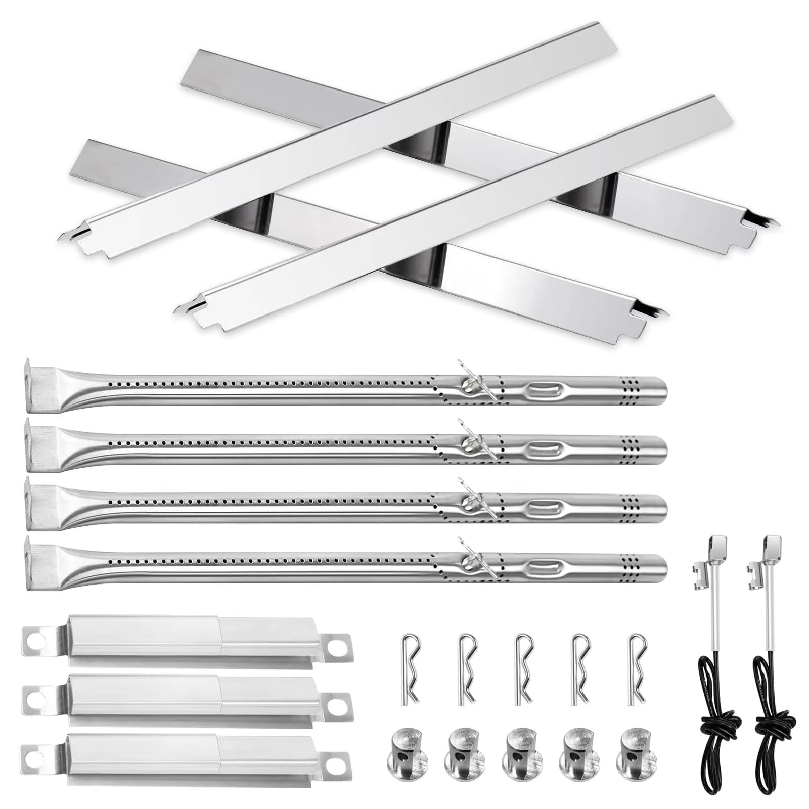Photo 1 of Wanchao Charbroil Performance Grill Replacement Parts for 4 Burner 463365021 463365522 & 5 Burner 463450022-Heat Plates Burners Igniter Crossover Tube G325-0002-W1 G327-2100-W1