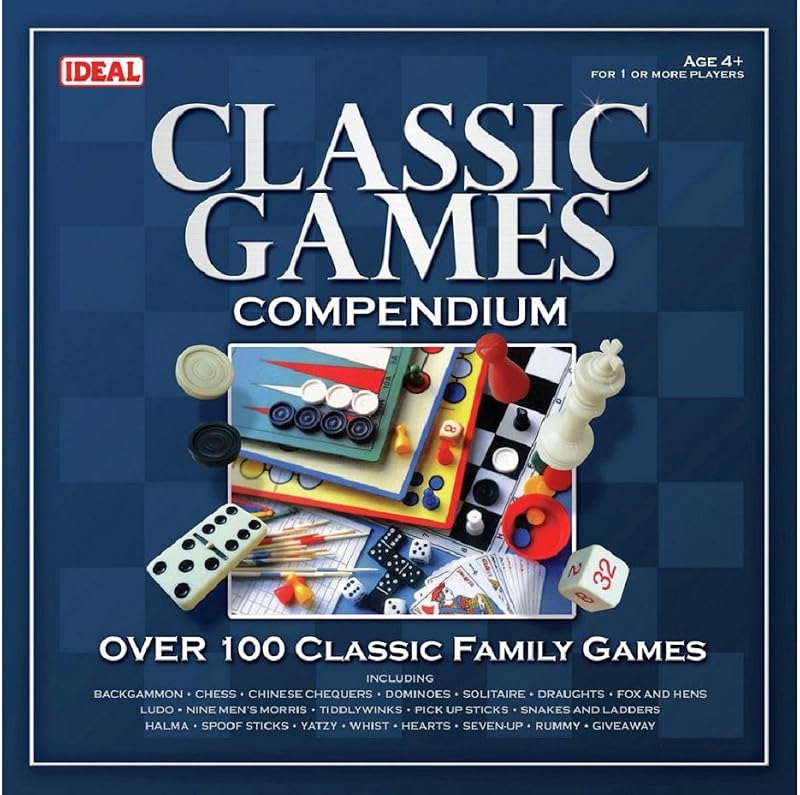 Ideal Classic Games Compendium Over 100 Classic Family Games 1+ Players