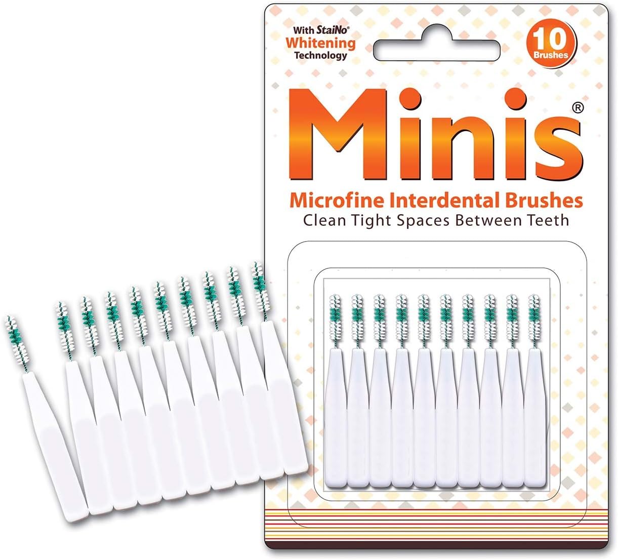 Staino Disposable Interdental Brushes Whitening Minis - 10 Ea, 1 count (Pack of 10) - Image 4