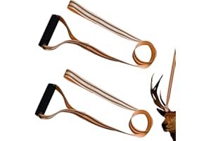 Emsiok 5Ft Deer Drag & Harness, Deer Rope Deer Drag Strap Deer Drag Sled for Hunting Deer Hunting Gear Deer Hunting Accessories with Safety Reflective Green Strap and Comfort Grip Handle