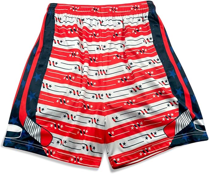 ChalkTalkSPORTS Premium Hockey Athletic Shorts Stars & Stripes