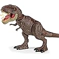 HAYXUN T Rex Action Figure Dinosaur Toys for Kids- Tyrannosaurus Rex Toy with Continuing Head Strike, Snapping Chomp Attack, Roar Sound, Light Up, Tail Flick Attack, Birthday, for Kids 3-8