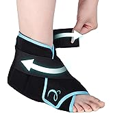 Comfytemp Ankle Ice Pack Wrap for Plantar Fasciitis Relief, Foot Support Brace for Sprain, Achilles Tendonitis, Heel Spur, Swelling, Hot Cold Compress, Running Essentials - 1 Pack