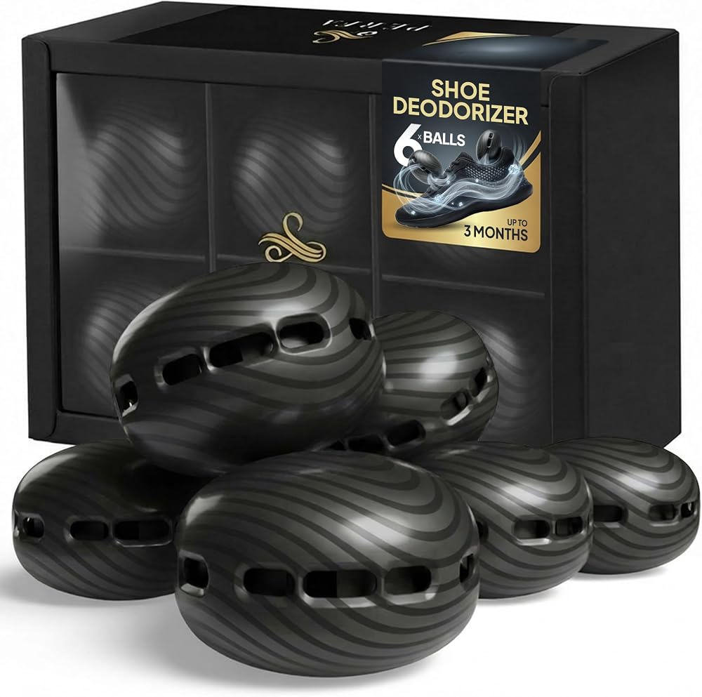 Perfa Premium Shoe Deodorizer 6 Pack | Natural Odour Remover Balls