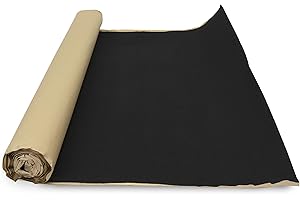 NVX 32 Square Feet Black Subwoofer Box/Trunk Liner Carpet with Adhesive Back