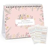 Calendar 2025-2026, Mokani Small Desk Calendar 2026 (October 2025-December 2026), 15 Months Standing Desktop Calendar with Ho