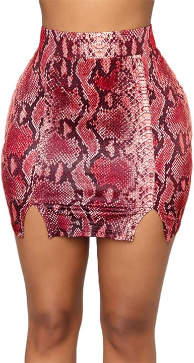 snakeskin skirt amazon