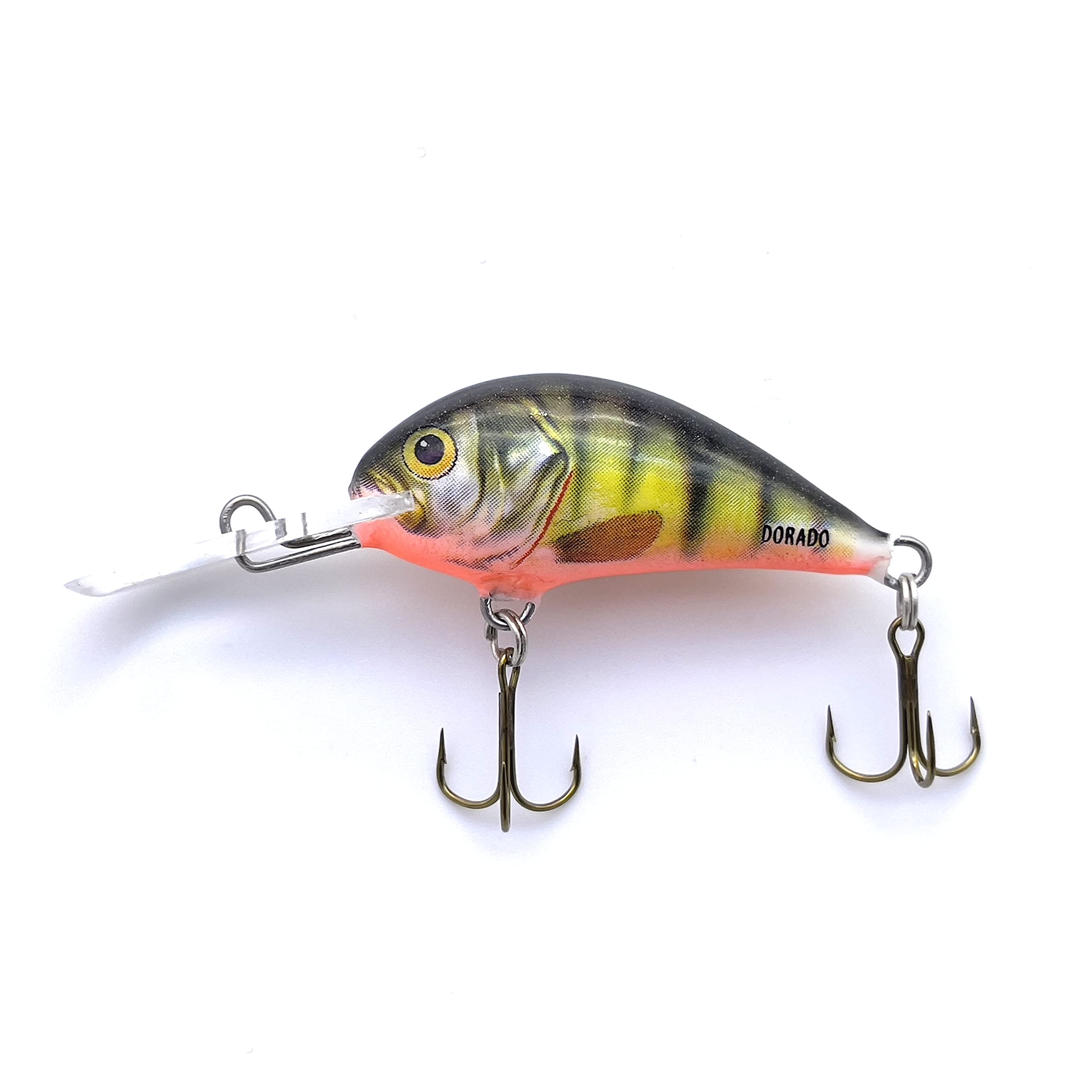EVERBAY DORADO Wobbler Fishing Lure - Artificial Hard Crankbait - Fishing Tackle, Topwater Life-Like Swimbait for Trout Salmon Perch Chub Barbel Ide Trolling in Freshwater, Sinking - BLAGIER 3.5cm P