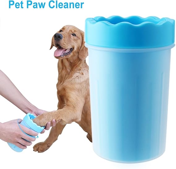 POVAD Portable Dog Paw Cleaner Pet Cleaning Brush Cup Dog Foot Cleaner