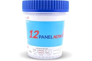 12 Panel Drug Test Kit for All Drugs - Urine Drug Test Cup with Temperature Strip - Trusted Results in 5 Minutes - Detects AMP, BAR, BUP, BZO, COC, MDMA, MET, MTD, OPI, OXY, TCA & THC - 12 PANEL NOW