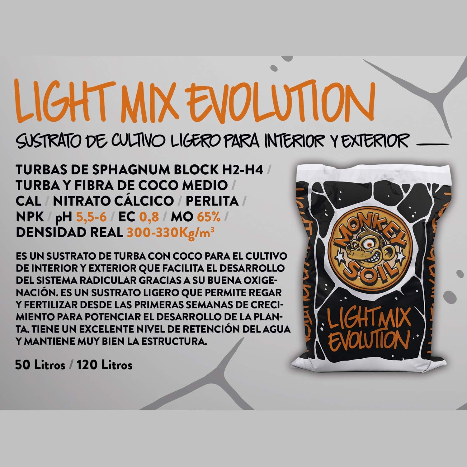 MONKEY SOIL Tierra para Plantas Marihuana 50L Exterior/Interior ...