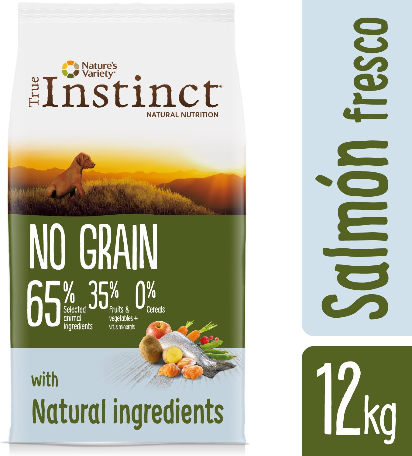 True Instinct No Grain - Nature's Variety - Grain Free Dog Food for Junior Medium-Maxi with Salmon - 12 kg - Image 3